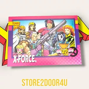 1992 Impel Marvel Teams Card - #74 X-Force - Picture 1 of 2