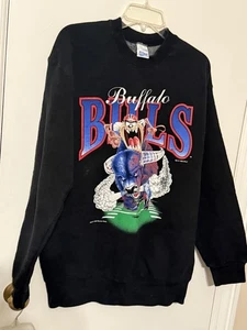 Sudadera De Colección Buffalo Bills Para Hombres Grande NFL Fútbol Looney Tunes Salem Taz - Imagen 1 de 6