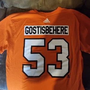 Shayne Gostisbehere Philadelphia Flyers Adidas Extra Large Men's Orange Shirt - Picture 1 of 3