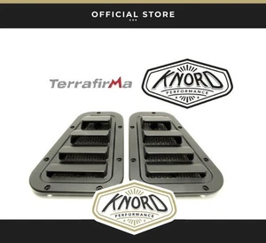 LAND ROVER DEFENDER TERRAFIRMA SPORT WING TOP AIR INTAKE VENT PAIR SATIN BLACK - Picture 1 of 1