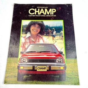 Libretto informativo vintage 1979 Plymouth Champ - Foto 1 di 6