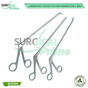 Laminectomy Cushing Pituitary Rongeur 2mm X 10mm Cup Jaws Set Straight Up Down - Picture 1 of 3