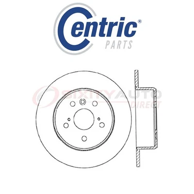 Centric C-TEK Disc Brake Rotor for 1992-1996 Lexus ES300 3.0L V6 - Kit Set pn Foto 1 de 4