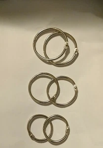 Book Binding Rings Scrapbook Album DIY Binder Loose Leaf Books Ring 6 pcs - Picture 1 of 1