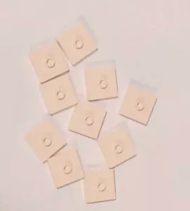 LEGO BLANCO PLATO MODIFICADO LOTE / TALLA 2x2 JUMPER / QTY 10x / Parte #8758 E#612604 - Imagen 1 de 3