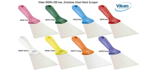 Vikan 4009n Stainless Steel Hand Scraper 100 mm 8 Colours - Picture 1 of 1