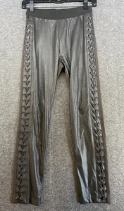 BCBG Maxazria Imitación Cuero Leggings Mujer’s Talla Pequeña Marrón Moto Pantalones Ajustados - Imagen 1 de 12