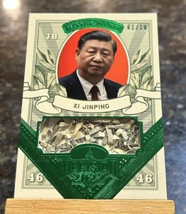 2022 Decision Political Trading Xi Jinping of China Money Card /10 Green SSP - Bild 1 von 2