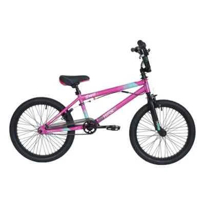 20" Spinner BMX Bike Sturdy Frame w/ Front and Rear Pegs, Ages 8-12, Pink - Image 1 of 4