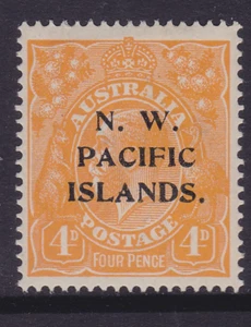 KGV 1915 4d Orange SINGLE CROWN WMK NWPI FINE MINT/MLH (RF50.7) - Picture 1 of 2