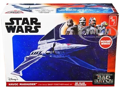 SKILL 2 SNAP MODEL KIT HAVOC MARAUDER SPACE SHIP "STAR WARS" 1/144 AMT AMT1348 - Image 1 of 4