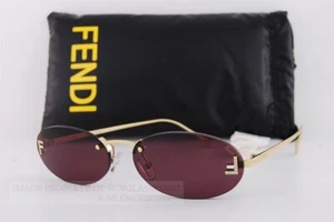 Brand New FENDI Sunglasses FE 4075US 30Y Gold/Purple For Women - Picture 1 of 7