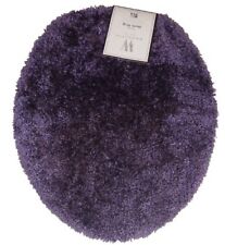 Wamsutta Duet Toilet Seat Lid Cover Bath Rug Universal Iris Dark Deep Purple NEW