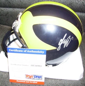 DYLAN McCAFFREY MICHIGAN WOLVERINES SIGNED MINI HELMET PSA/DNA COA AB56991 - Picture 1 of 1