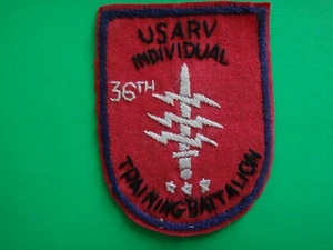 Vietnam War USARV 36th INDIVIDUAL TRAINING Battalion Hand Sewn Patch - Picture 1 of 3