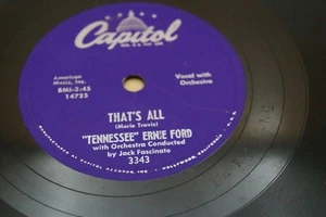 CAPITOL 78 RECORD/TENNESSEE ERNIE FORD/THAT'S ALL/BRIGHT LIGHTS BLONDE  - Bild 1 von 2