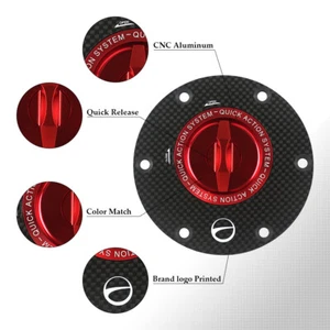 Carbon Fiber Keyless Fuel Gas Tank Cap Fit For Mv Agusta BRUTALE 675 800 RR - Picture 1 of 9