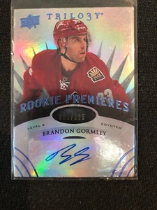 2014-15 Upper Deck Trilogy Hockey #143 Brandon Gormley RC Auto #1 von 225 WOW! - Bild 1 von 2