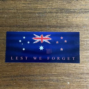 ANZAC Day Australia New Zealand flag sunset Lest We Forget vinyl sticker Remembr - Picture 1 of 1