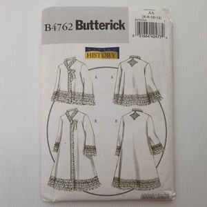 Butterick Sewing Pattern 4762 B4762 Women's Costume Jacket Size 6-14 Complete - Picture 1 of 2