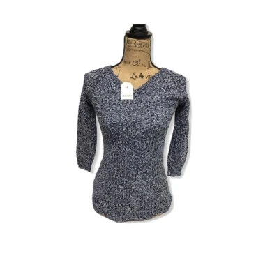 Suéter Crazy 8 Niñas Manga Larga Calce Ajustado Talla S Pequeño 5-6 Azul Tejido Azul Foto 1 de 4