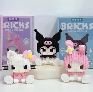 Building Block Sanrio Anime Figure Kuromi Assembled Toys Decorative Ornament - Picture 1 of 13