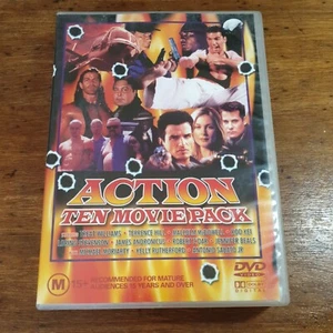 10 Movie Action Pack Fatpack Case DVD R4 36 Hours to Die Broken Bars Out of Line - Picture 1 of 8