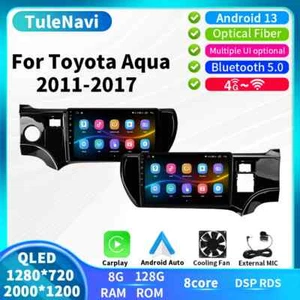 For Toyota Aqua 2011-2017 LHD RHD Android CarPlay Car Radio Player GPS Screen - Picture 1 of 40