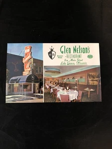 Vintage Postcard Glen Nelson’s Restaurant Wisconsin - Picture 1 of 2