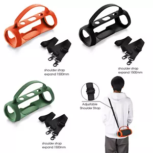 Per JBL Charge Essential 2 / Charge 4 cover audio silicone Bluetooth con cinturino - Foto 1 di 15
