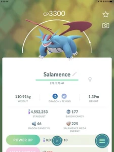 Pokémon Go Salamance 20k Stardust Trade - Picture 1 of 3