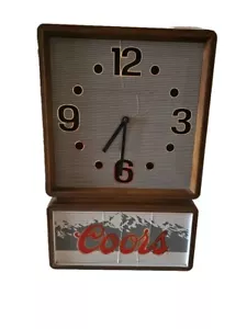 1985 Coors Jungham Quartz W738 Germany Battery Operated Clock 14” x 21” - Picture 1 of 21