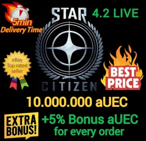 Star Citizen aUEC 10.000.000 🎁+5% Bonus🎁 Alpha UEC 4.2.1 Live Preview - Bild 1 von 1