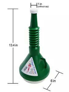 GREEN FUNNEL 438 13.4 Inches in length, 6 inch top, 1 inch end USA CLEAN FUNNEL - Picture 1 of 4