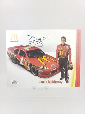 Foto de tarjeta de héroe firmada por Jamie McMurray NASCAR Racing *Autograph Den* Auto Foto 1 de 2