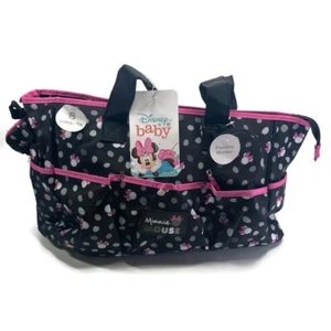 Disney Baby Minnie Mouse 8 bolsillos bolso de pañales juego de 4 piezas 19" grande nuevo con etiquetas - Imagen 1 de 14