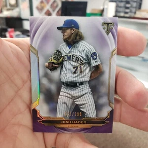 2019 Topps Triple Threads Amethyst Josh Hader # 38 #ed 221/299 - Picture 1 of 3