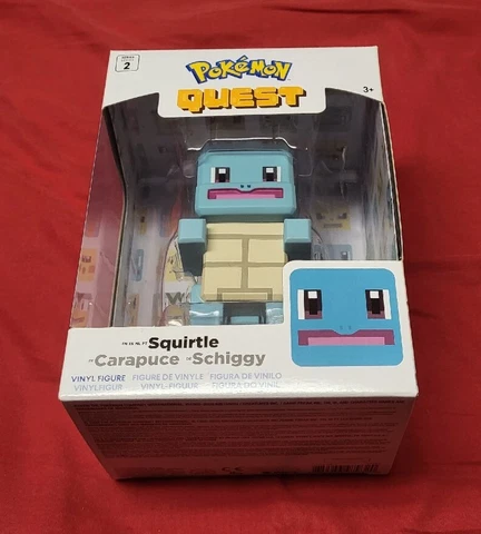 RARE Squirtle 2022 Pokemon Quest Carapuce Schiggy Series 2 Vinyl Toy htf Figure Cover
