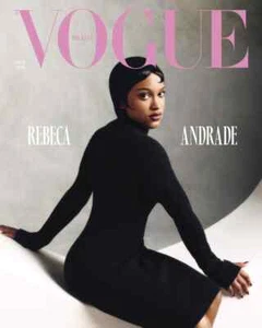 VOGUE BRAZIL OCTOBER 2024 = REBECA ANDRADE BY MAR+VIN Brasil Fashion Magazine 2 - Foto 1 di 5