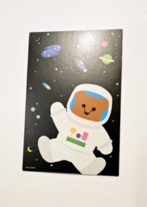 Mrs. Grossman’s Sticker Club ~To the Stars July 2021~ Space Bear PostCard - Picture 1 of 3