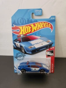 HOT WHEELS RESCUE LAMBORGHINI COUNTACH POLICE CAR - Picture 1 of 6