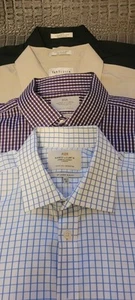 Lot of 2 Men's Shirts Long Sleeve Hawes & Curtis Jermyn St. London Size 16.5 36 - Picture 1 of 18