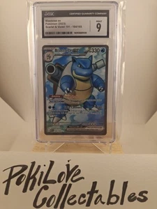 Blastoise ex Full Art 184/165 Sv: Scarlet & Violet 151 Holo CGC 9 - Imagen 1 de 2