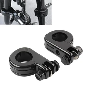 Soporte de montaje de abrazaderas de pedal de barra de choque de carretera de 1-1/2" 38 mm para Harley Touring - Imagen 1 de 6