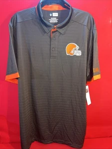 NFL Team Apparel Cleveland Browns Men's Polo Shirt Size XXL Brown/Orange - Picture 1 of 6