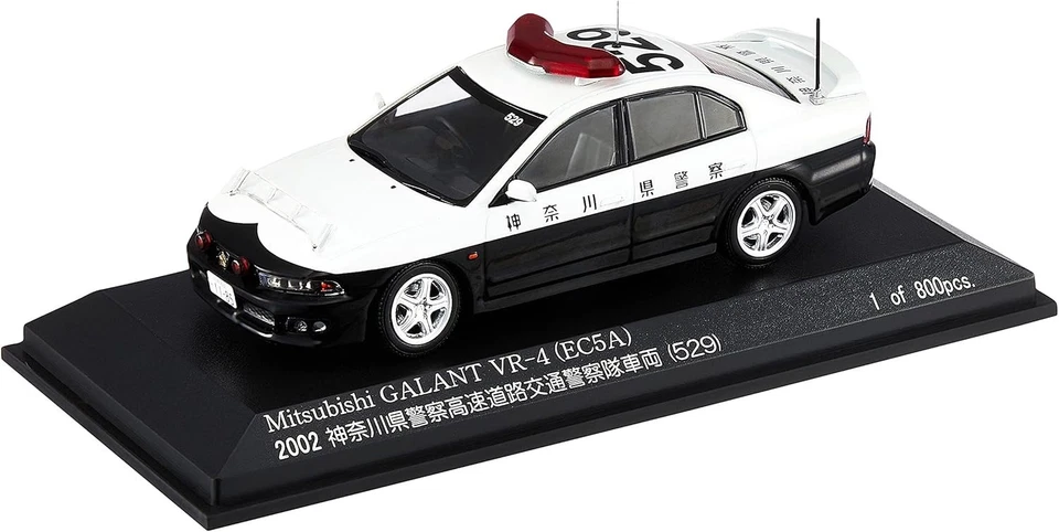 1/43 MITSUBISHI GALANT VR4 EC5A HIGHWAY POLICE CAR KANAGAWA 529 2002 RAI'S - Immagine 1 di 1