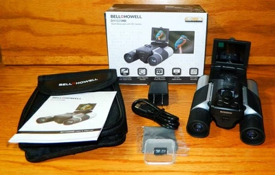 Bell & Howell BH1025HD 10x25 Binoculars w/ HD Camera Like Open Box 32GB Micro SD - Image 1 of 4
