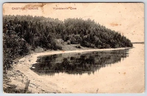 Postal de Castine Maine Wardsworth Cove de 1909 a Lauchlin Davis West Brooksville - Imagen 1 de 2