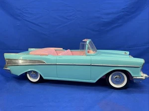 Vintage 1988 Mattel Barbie '57 Chevy Bel Air Convertible Türkis Rosa 26" LESEN - Bild 1 von 14