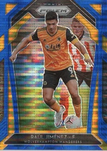 2020-21 Panini Prizm Premier League - Raul Jimenez #149 Blue Pulsar Prizm - Picture 1 of 2